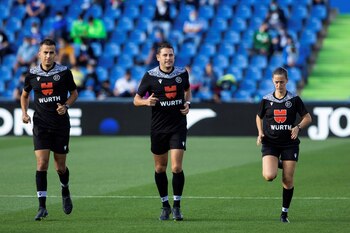 El árbitro Jorge Figueroa Vázquez