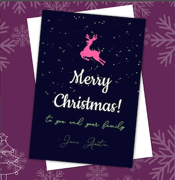 Las tarjetas de saludo navideñas