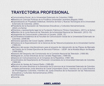 Alexandra Falla Zarate - crédito Prensa Abelardo de la Espriella