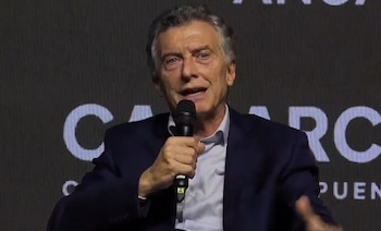 Mauricio Macri e Iván Duque dialogan en la Convención Anual de CAMARCO