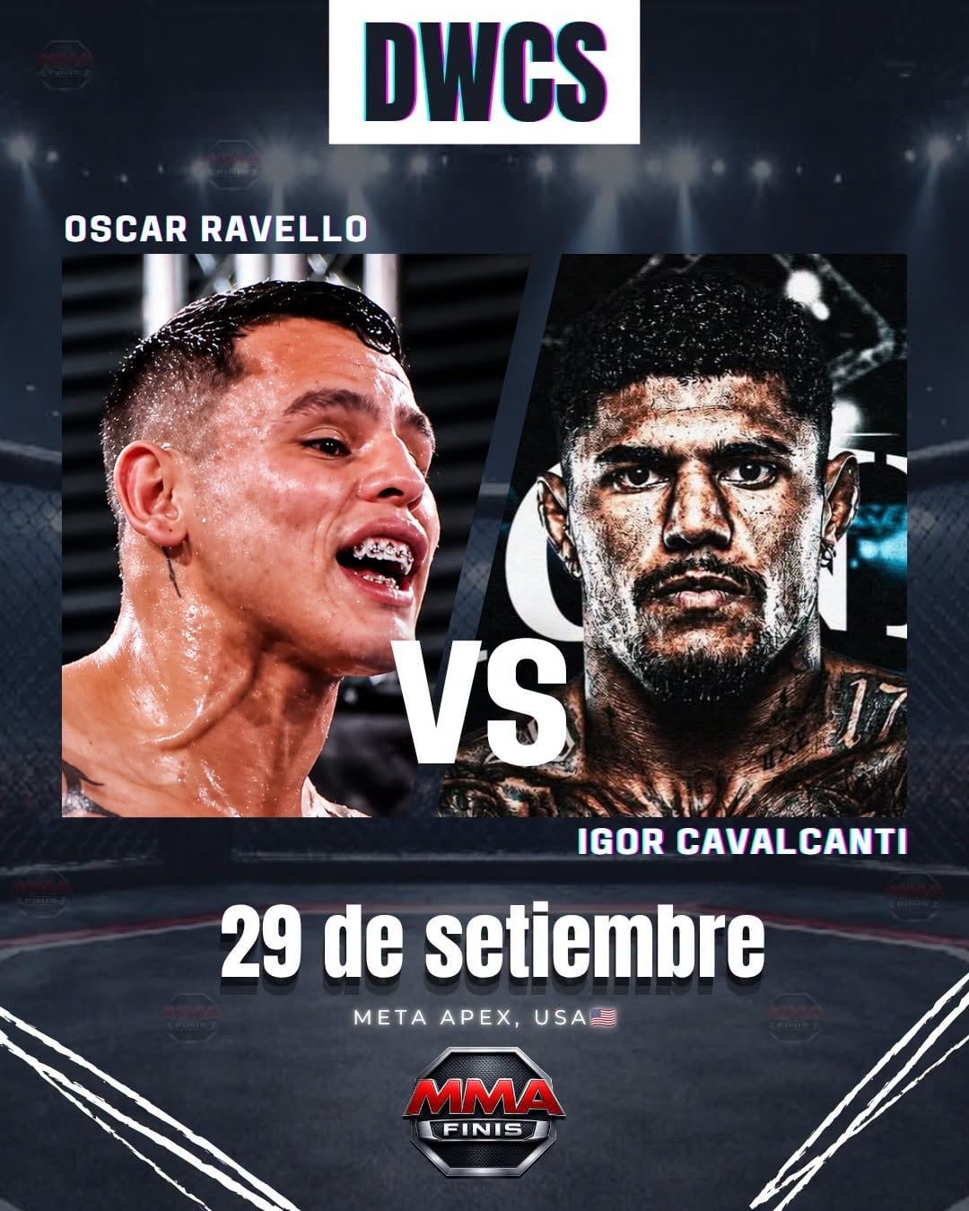 Óscar Ravello disputará un lugar en la UFC, la promotora más importante de MMA. Crédito: MMA Finis.