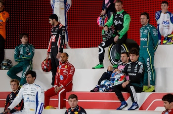 Algunos de los pilotos de la parilla de la temporada 2025 en el "media day" de la Fórmula 1 (XREUTERS/Hamad I Mohammed)