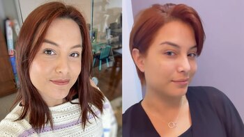 Natalia Salas se cortó el