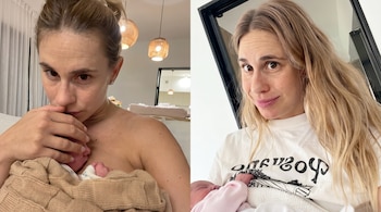 Las primeras horas de Juli Puente con Serena en su casa (Instagram)