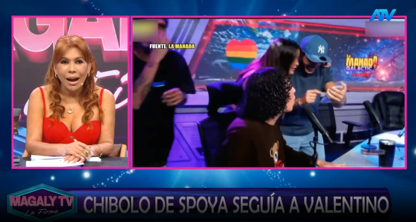 Valentino expone chats con supuesto novio de Laura Spoya y Magaly reacciona sin filtros. Captura: Magaly TV La Firme.