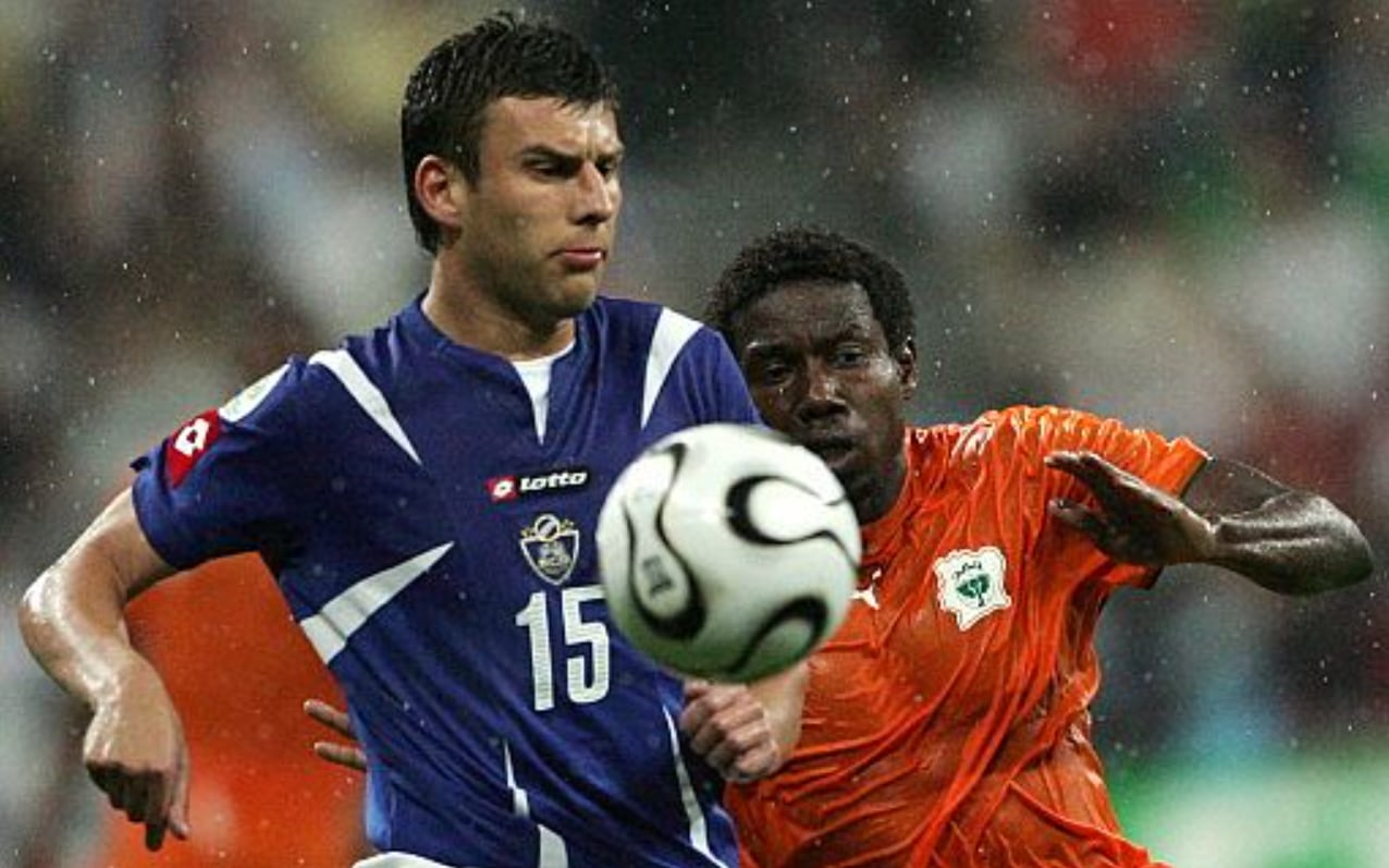 Costa de Marfil se convirtió en el último rival de Serbia y Montenegro antes de su disolución como país en 2006 - crédito AFP