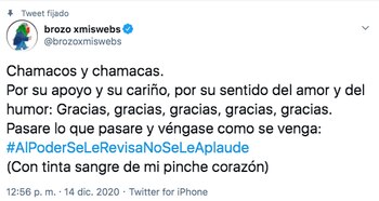 Brozo señaló que "Al poder