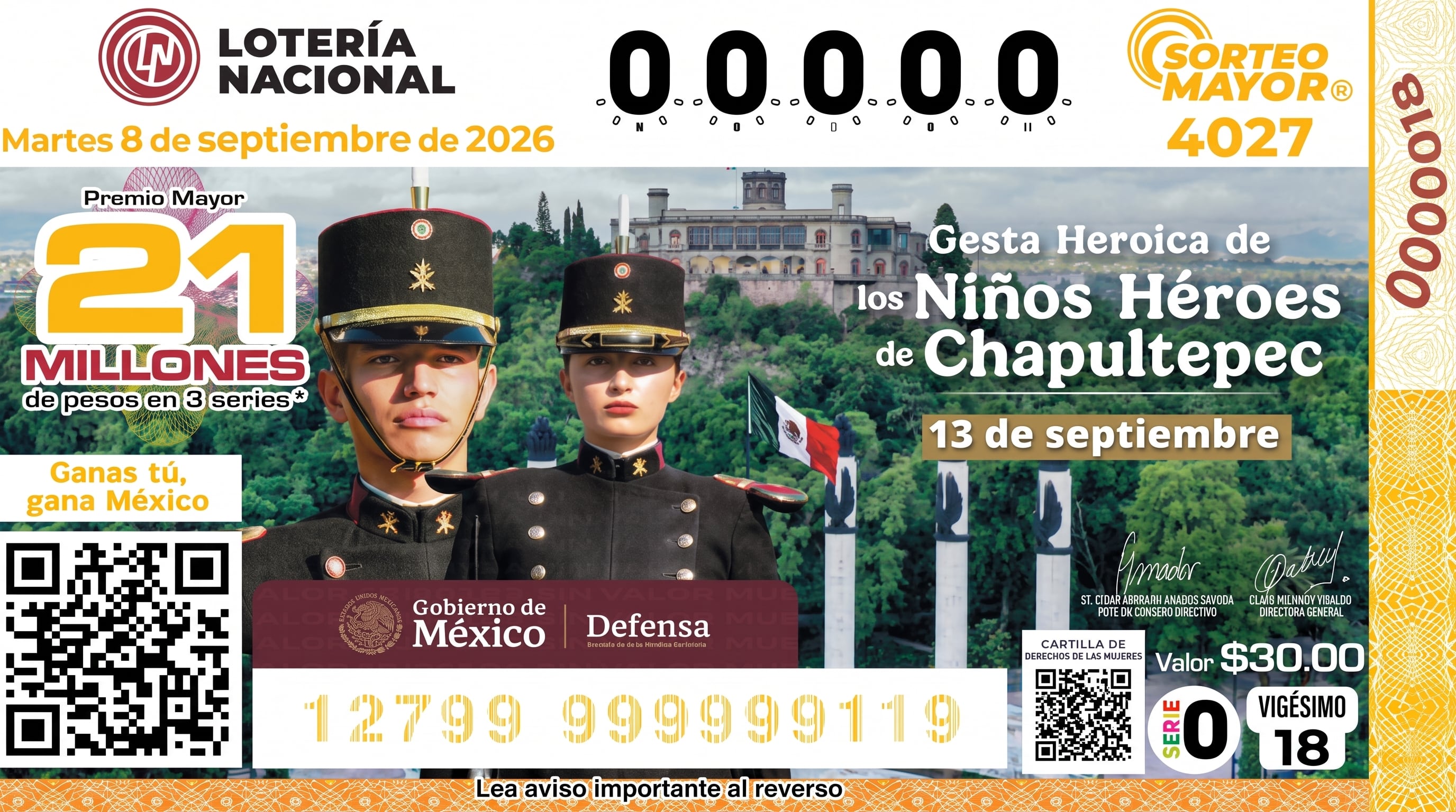 Lotería Nacional.