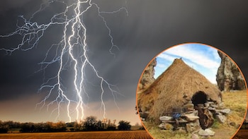 Rayo fulmina choza en Apurímac: