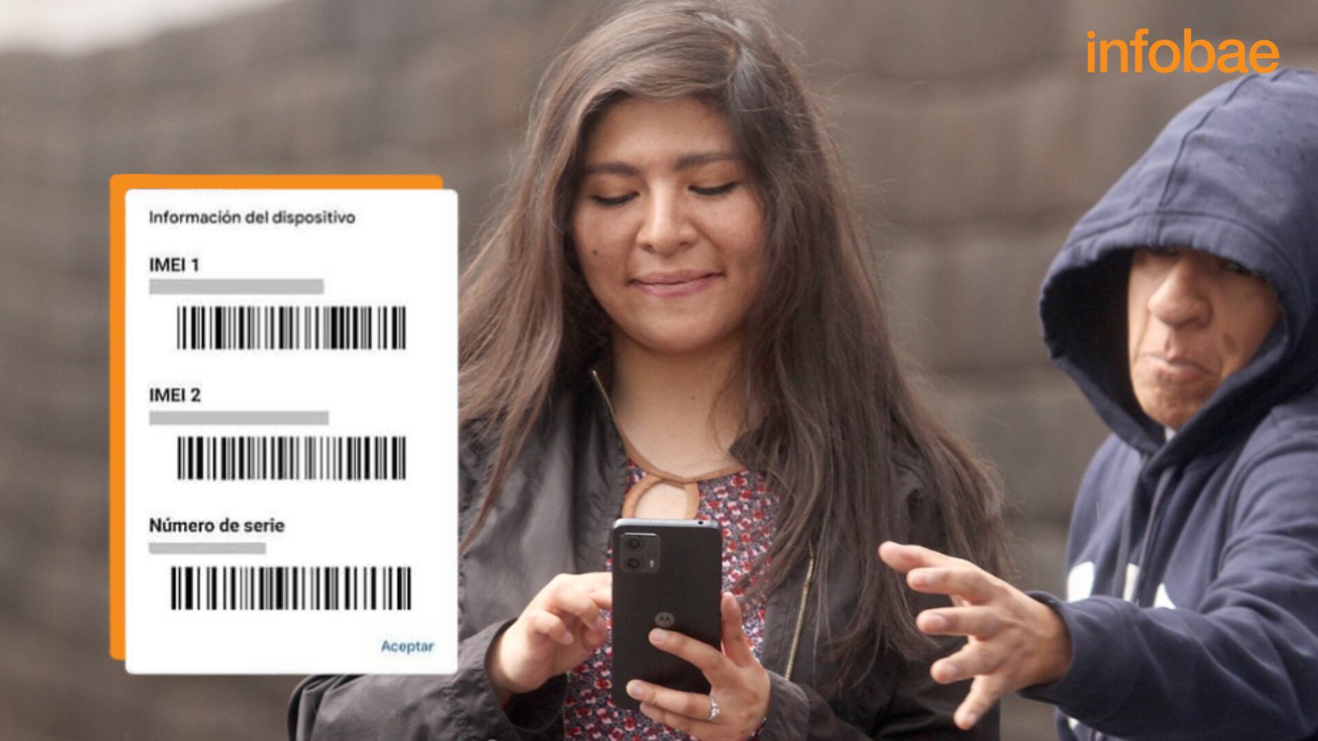 Según Osiptel, sólo un 7% de los más de 1.3 millones de celulares robados entre enero y noviembre de 2025 fue recuperado en Perú, debido a que los delincuentes les cambian de IMEI. Composición Infobae