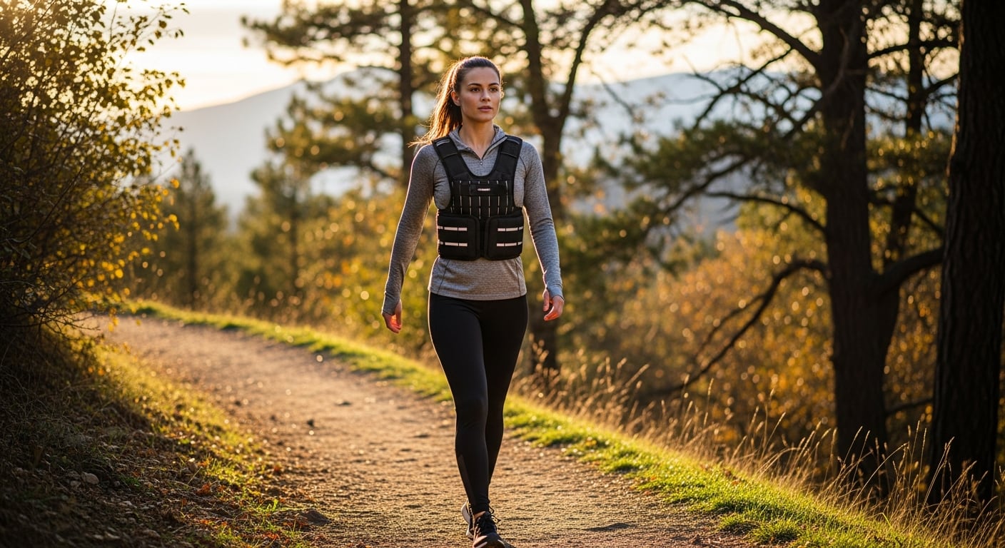 Incluir chalecos de peso y subir cuestas quema más calorías en la caminata (Imagen Ilustrativa Infobae)