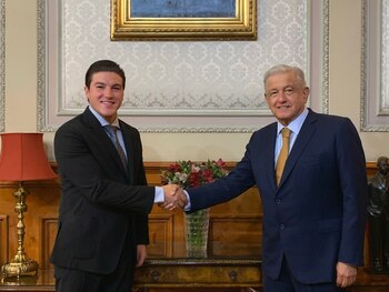 El gobernador electo llegó a