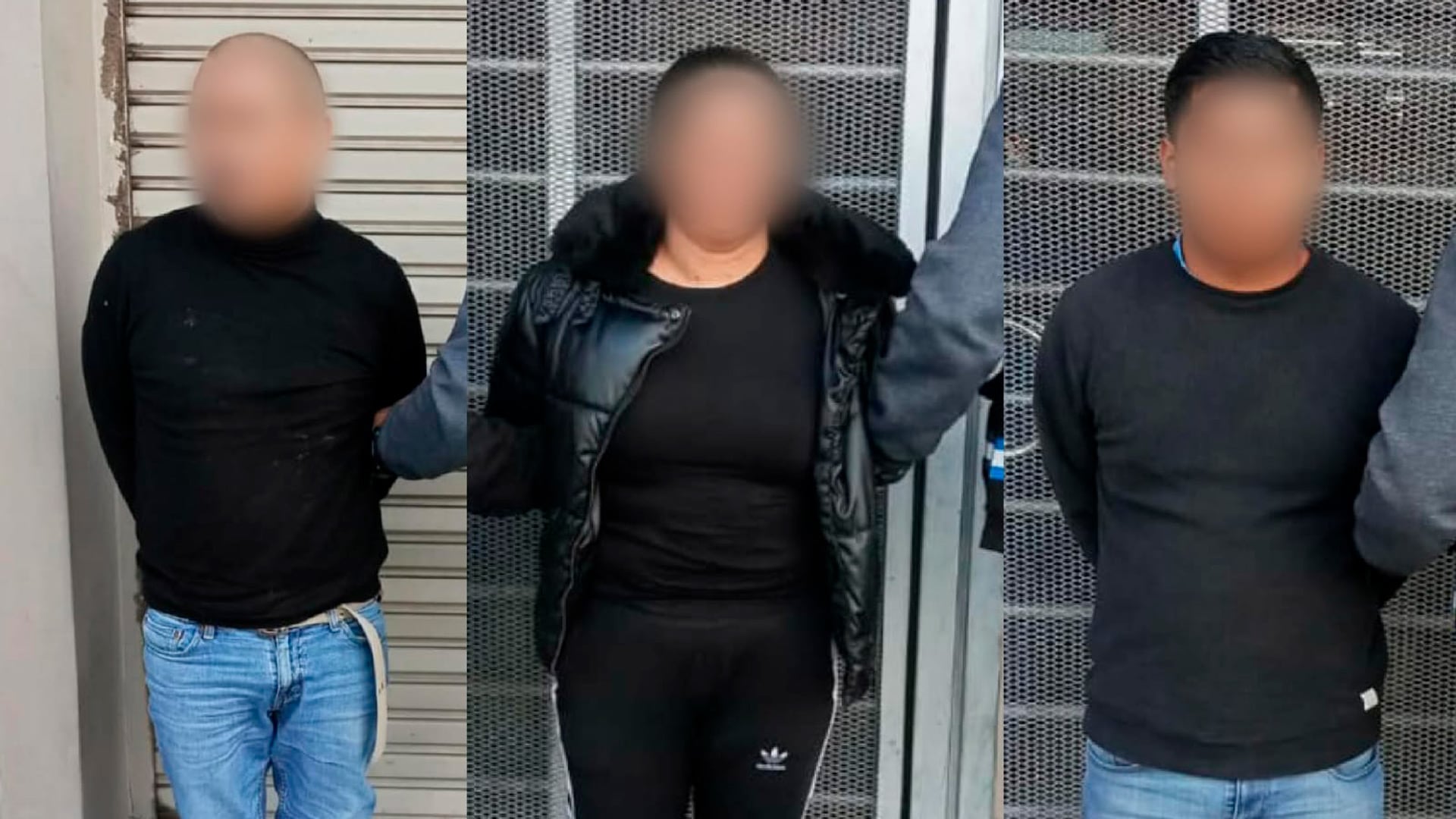 Los tres colombianos, una mujer y dos hombres, quedaron detenidos