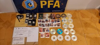 Parte del material secuestrado en