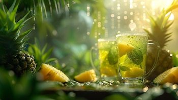 Té de piña para bajar