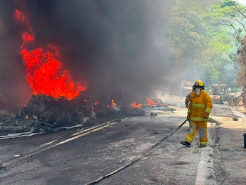 Las autoridades sofocaron el incendio. Crédito: SGIRPCGRO