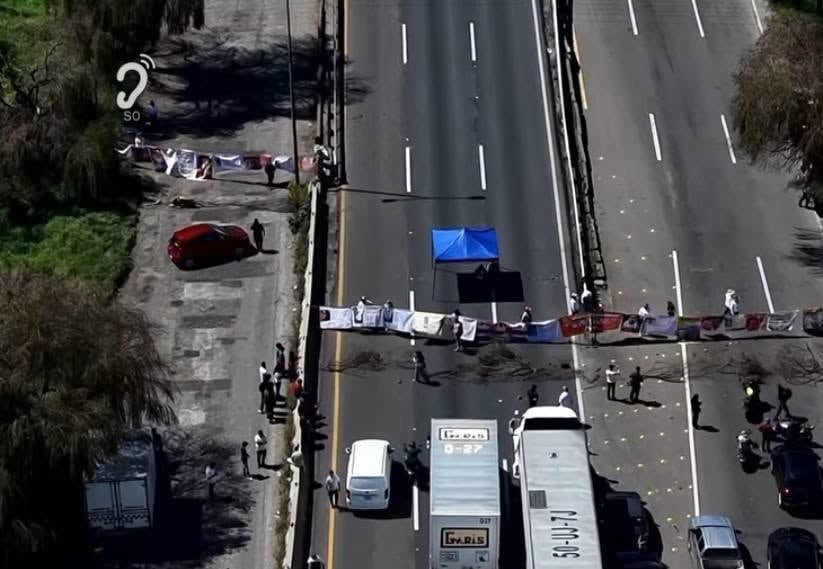 Manifestación autopista México-Toluca duró más de 12 horas (especial)