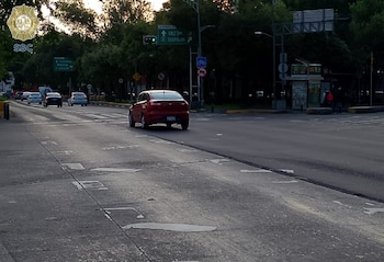 Después de Eje 1 Norte, el flujo vehicular en Avenida Insurgentes hacia Circuito Interior muestra buenas condiciones (X@OVIALCDMX)
