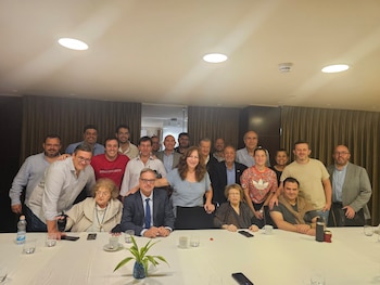 Delegación de legisladores uruguayos en