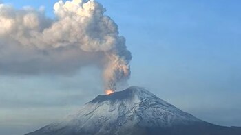 El Popocatépetl registró múltiples erupciones
