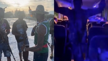 Pandillas haitianas difundieron un ritual con armas y ron, mientras militares salvadoreños rezaron antes de viajar en busca de connacionales