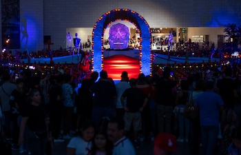 Fotografía del altar monumental como
