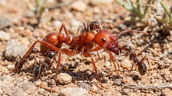 Científicos descubren que las hormigas pueden colaborar con especies rivales para limpiarse