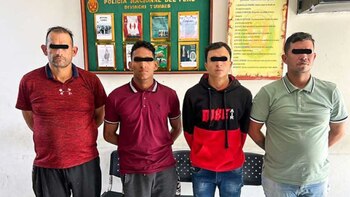 Los detenidos fueron puestos a