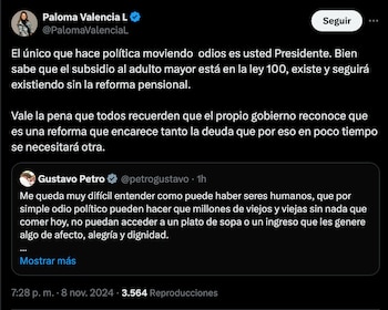 Paloma Valencia aseguró que la