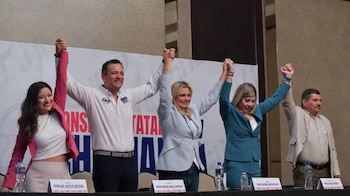 Las panistas de más alto en rango en Chihuahua están con Marco Bonilla.
Crédito: X/ @MaruCampos_G