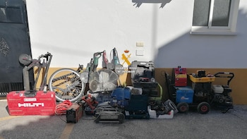 Cinco detenidos por robar maquinaria industrial en empresas y obras de construcción