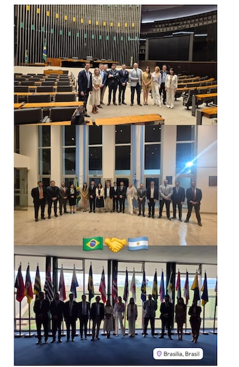 Fotos de las actividades de los invitados por la FURP a Brasil (Instagram)