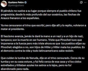 El mandatario señaló que el