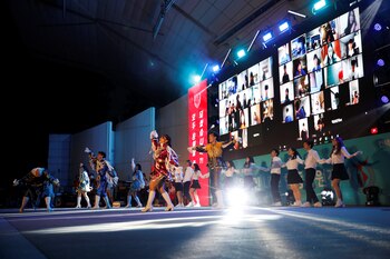 El equipo de porristas de