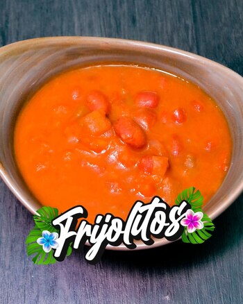 Frijolitos, uno de los platillos