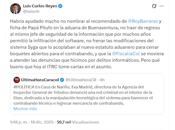 Luis Carlos Reyes insistió en