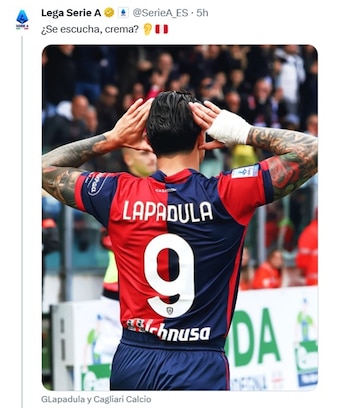 Gianluca Lapadula no deja de ser motivo de orgullo para la máxima categoría de Italia. - Crédito: @SerieA