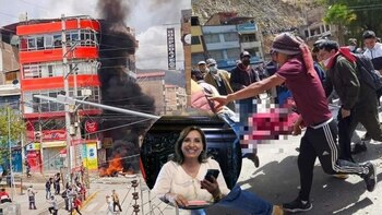 La presidenta Dina Boluarte se