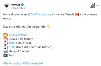 Horario y señales de transmisión