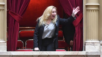 Karina Milei en la jura