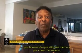 Pelé participó en la Ceremonia