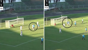 El cabezazo de Mateo Rodríguez que impactó en el travesaño y el posterior gol de Ian Wisdom ante Estudiantil CNI.