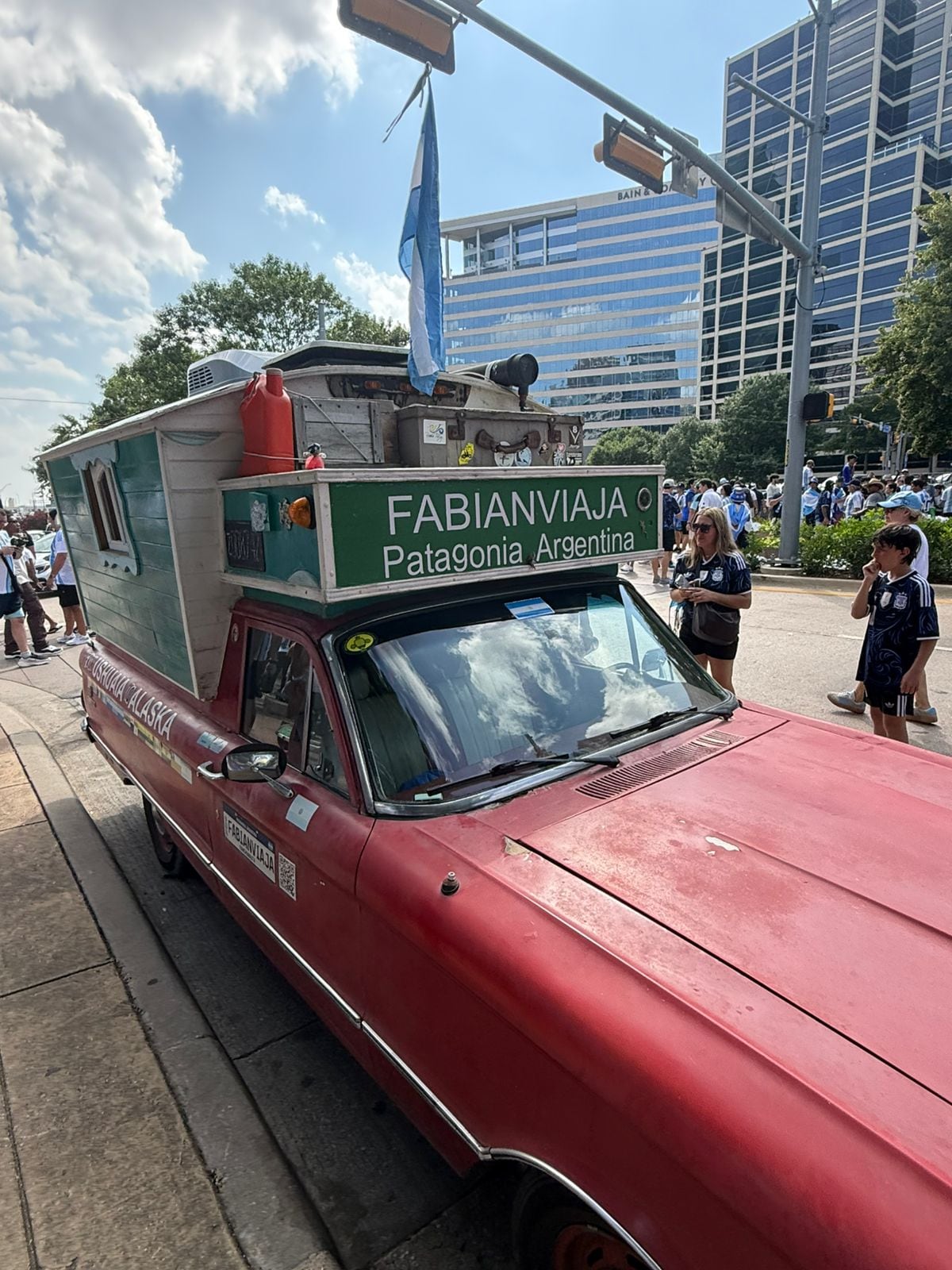 Aficionados que llegaron desde la Patagonia