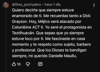 El supuesto último mensaje de Julio César Jasso.