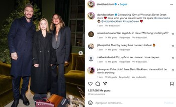 David Beckham y su esposa