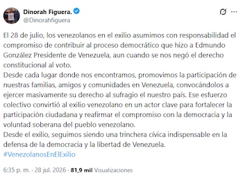 Dinorah Figuera tuit