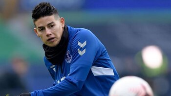 James Rodríguez. Foto: @Everton.
