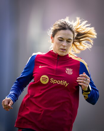 Mapi León, jugadora del FC