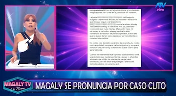 Magaly Medina comenta las reacciones en redes tras publicación de Cuto Guadalupe. Captura: Magaly TV La Firme.