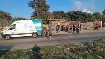 La ambulancia trasladó de urgencia